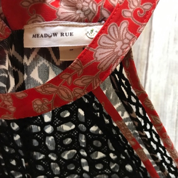 Anthropologie Meadow Rue red and navy tank - Picture 5 of 6
